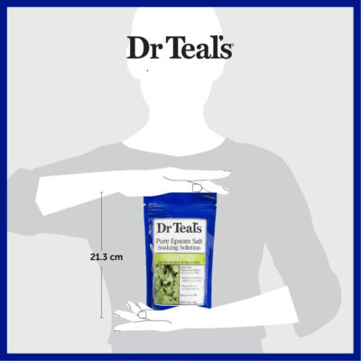 Dr Teal's Pure Epsom Salt Soaks/Garam Berendam - Eucalyptus & Spearmint Essential Oil 1360g thumbnail 4
