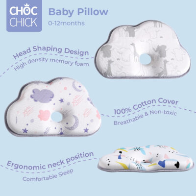 Choc Chick Memory Foam Baby Pillow Bantal Tidur Anak Bayi Anti Peyang thumbnail 2