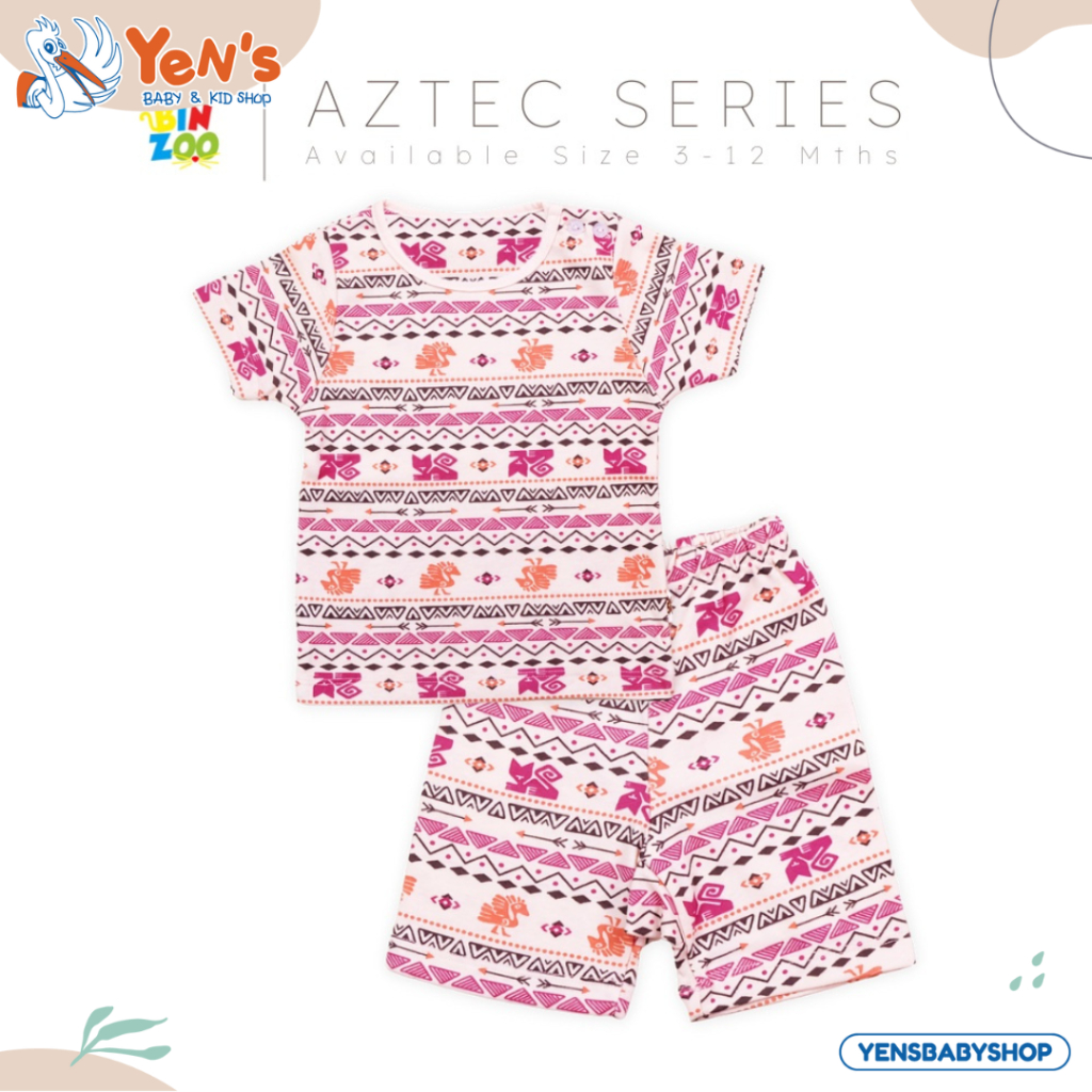 BONBINZOO - Setelan Pendek & Panjang Kancing Pundak Anak Bayi 3-12 Bulan
