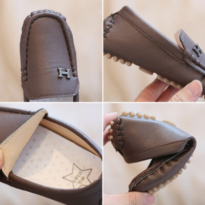Sepatu Formal Anak Laki Laki Sepatu Kulit Pantofel V3302 thumbnail 2