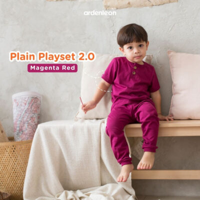 ARDENLEON Unisex Plain Playset 2.0 Setelan Anak (6 -12 M) thumbnail 2