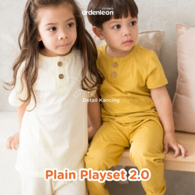 ARDENLEON Unisex Plain Playset 2.0 Setelan Anak (6 -12 M) thumbnail 3