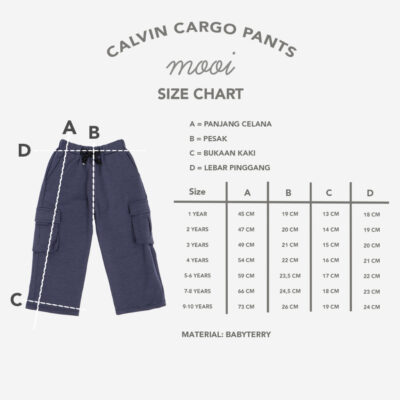 Mooi Calvin Cargo Pants - Celana Panjang Cargo Anak Laki-Laki thumbnail 5