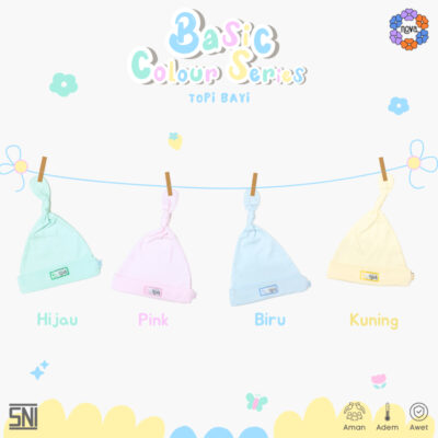 NOVA Basic Colour Series Topi Bayi Newborn - Knot Hat (1 pcs) thumbnail 2