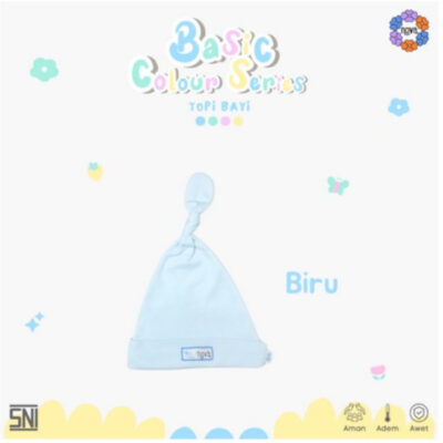 NOVA Basic Colour Series Topi Bayi Newborn - Knot Hat (1 pcs) thumbnail 5