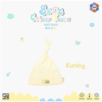 NOVA Basic Colour Series Topi Bayi Newborn - Knot Hat (1 pcs) thumbnail 6