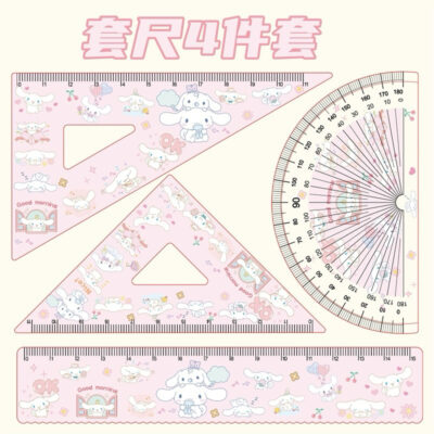 Penggaris isi 4/set - Penggaris anak lucu karakter sanrio thumbnail 4