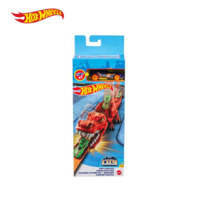 Hot Wheels Dino Launcher Playset / Mainan Trek Mobil Balap thumbnail 2