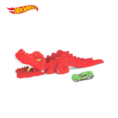 Hot Wheels Dino Launcher Playset / Mainan Trek Mobil Balap thumbnail 3