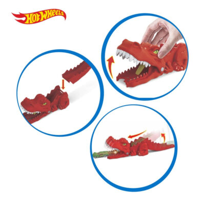 Hot Wheels Dino Launcher Playset / Mainan Trek Mobil Balap thumbnail 4