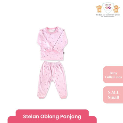 LIBBY Setelan Piyama Oblong Panjang Anak Perempuan Motif Timeless Collection (1 stel) thumbnail 3