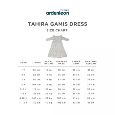 ARDENLEON Tahira Dress Gamis Anak - Gamis Dress Anak Raya Collection thumbnail 3