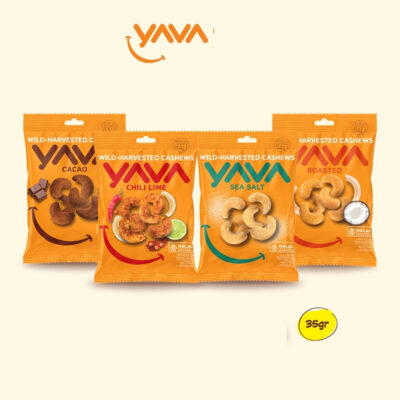 YAVA Cashew SeaSalt / Garlic Pepper / Roasted / Sea Salt / Chili Lime / Cacao / Sweet & Spicy