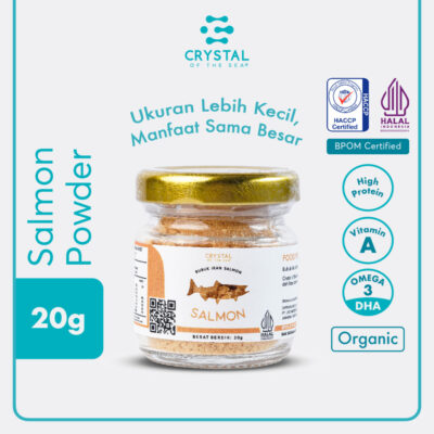 Crystal of the Sea Salmon Powder 20GR - Bubuk Ikan Salmon - Bumbu Kaldu MPASI NON MSG ( HALAL )