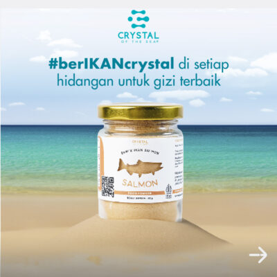 Crystal of the Sea Salmon Powder 20GR - Bubuk Ikan Salmon - Bumbu Kaldu MPASI NON MSG ( HALAL ) thumbnail 4