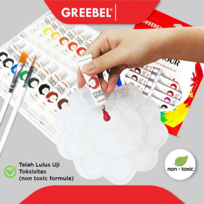 GREEBEL ACRYLIC COLOUR PAINTING 10 ML / melukis art & proffesional tidak beracun cerah thumbnail 3