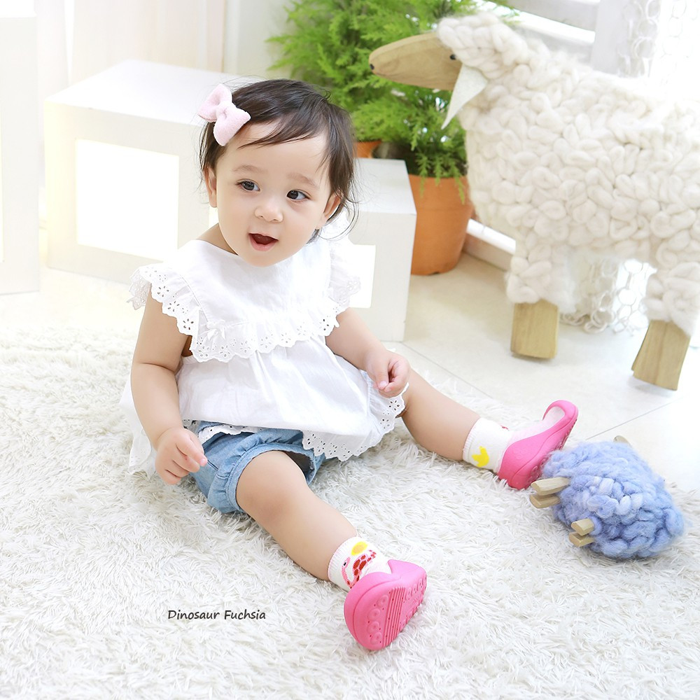 Attipas Dinosaur Fuchia Baby Shoes / Sepatu Bayi