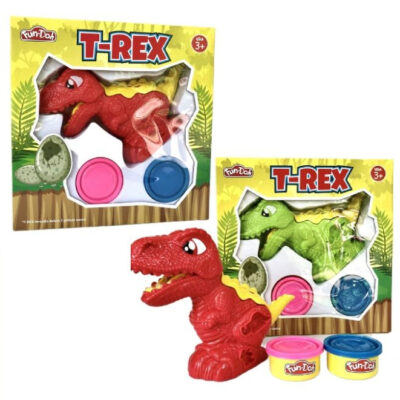 Fun Doh Trex Dino / Mainan Edukasi ANAK Dino T-Rex Lilin thumbnail 4