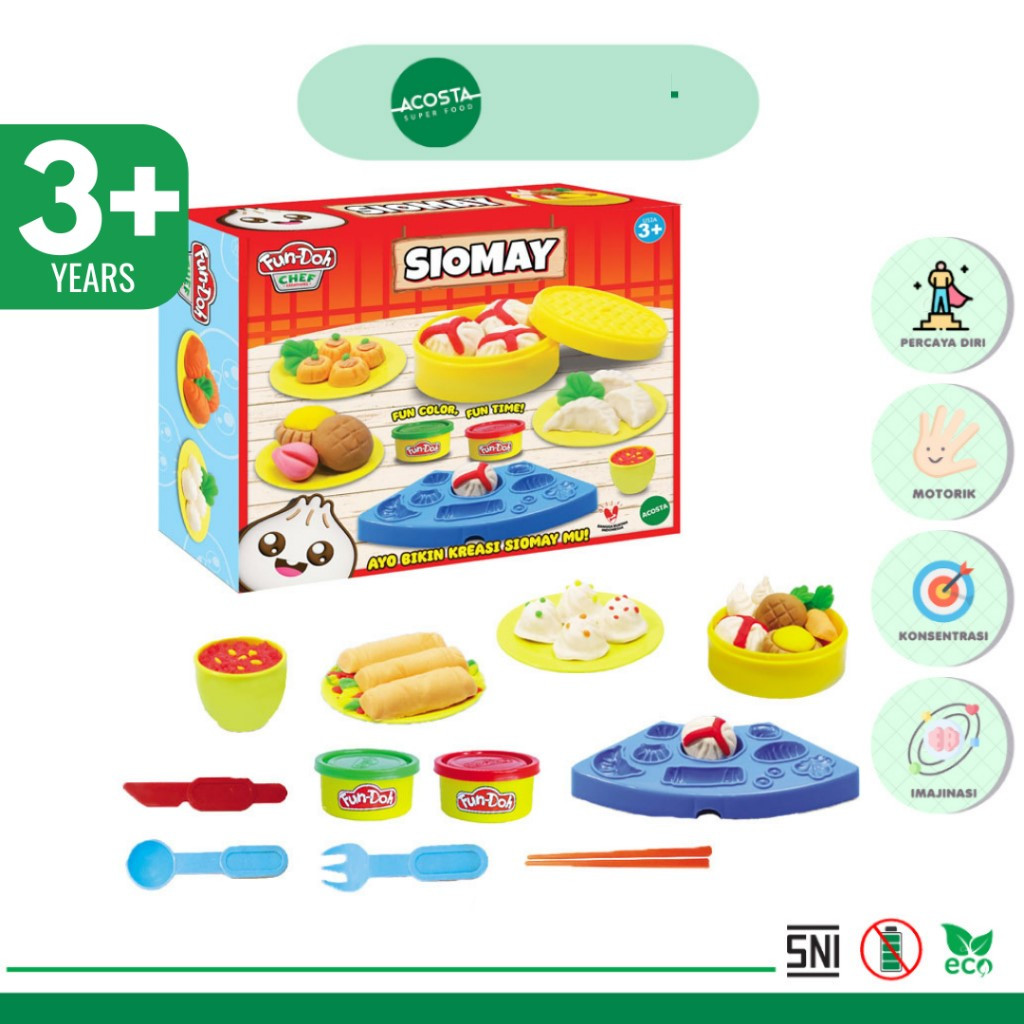 Fun-Doh Siomay Plastisin - Mainan Edukasi Anak Cetakan Dimsum Play Toys