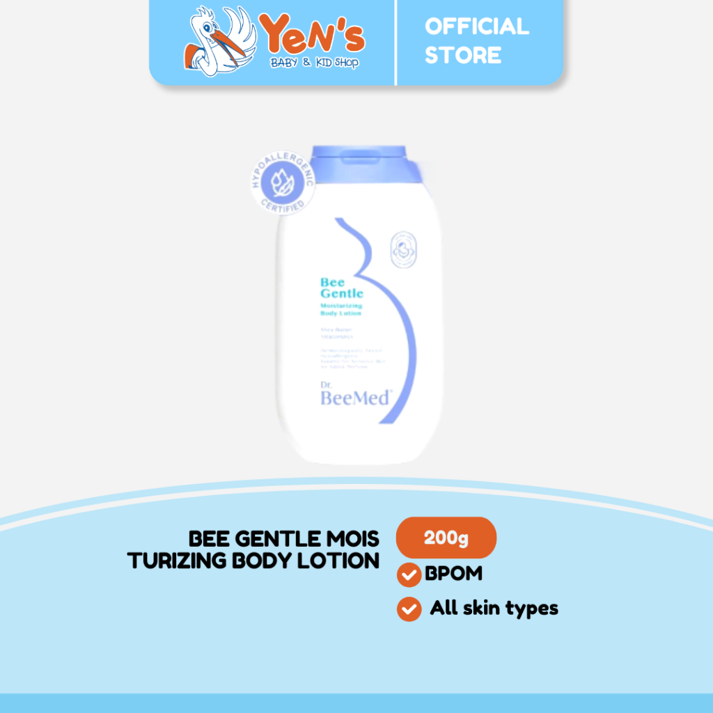 Dr.BeeMed Bee Gentle Moisturizing Body Lotion 200g - Pelembab Kulit Kering Ibu Hamil & Menyusui BPOM