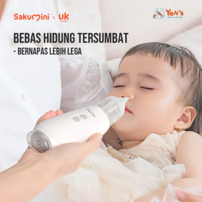 Sakumini Electric Nasal Aspirator 3 Tahap Alat Sedot Ingus Elektrik Bayi Newborn - Rechargeable