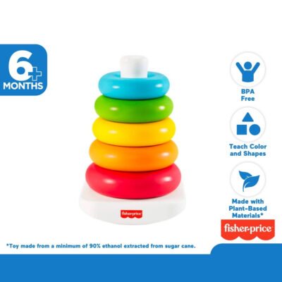 Fisher Price Rock a Stack (Eco Friendly) - Mainan Stacking Ring Donat Bayi 6M+