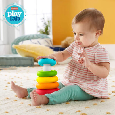 Fisher Price Rock a Stack (Eco Friendly) - Mainan Stacking Ring Donat Bayi 6M+ thumbnail 2