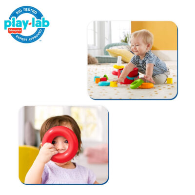 Fisher Price Rock a Stack (Eco Friendly) - Mainan Stacking Ring Donat Bayi 6M+ thumbnail 3