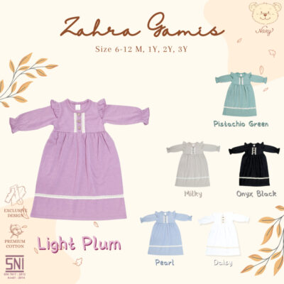 NARY Zahra Gamis - Gamis Pakaian Muslim Bayi dan Anak Perempuan 6 Bulan - 3 Tahun ( 1 Pcs) thumbnail 5