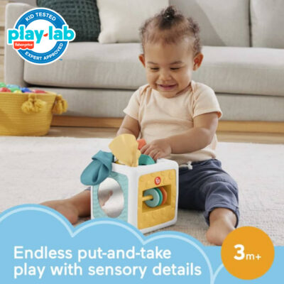 Fisher-Price Tissue Fun Activity Cube - Mainan Edukasi Anak Balita HML64 thumbnail 2