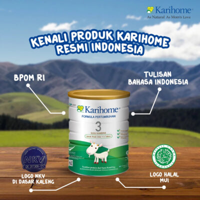 Karihome step 3 Susu Formula Pertumbuhan untuk Anak usia 1 - 3 tahun 400gr thumbnail 2