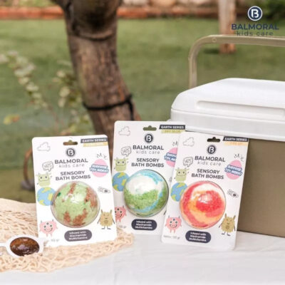 Balmoral Kids Sensory Bath Bombs Earth Series With Surprise Toys Colorful Scent SLS FREE thumbnail 9