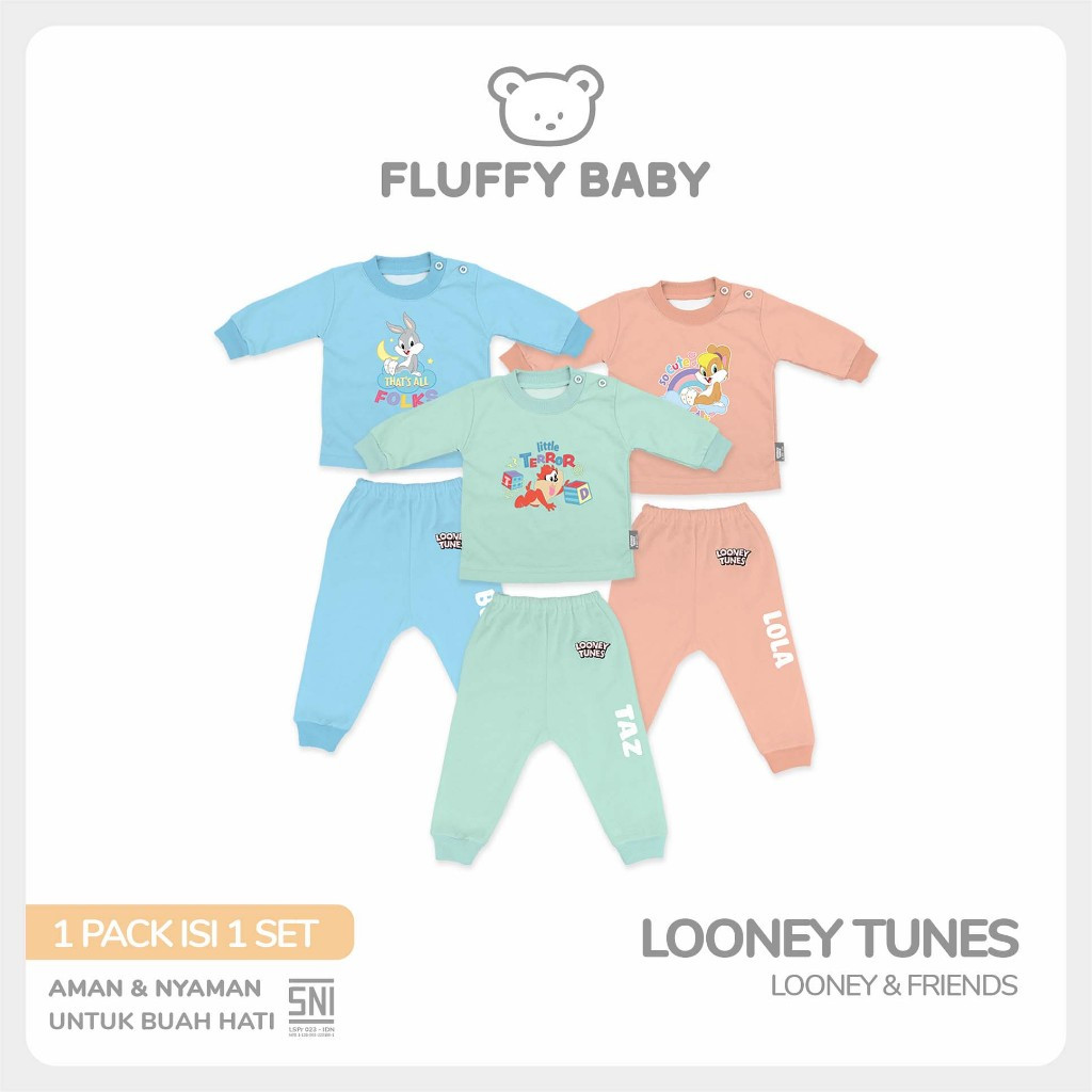 FLUFFY Setelan Oblong Panjang Looney Tunes SOJJSR LFS SML (Isi 1Pasang)