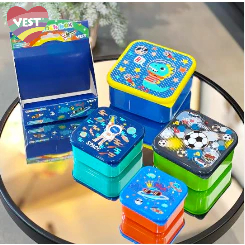 VEST lunchbox set 4pcs container snacks / tempat makan anak U2085 thumbnail 5