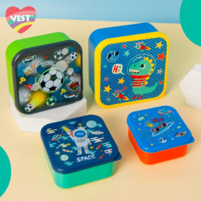 VEST lunchbox set 4pcs container snacks / tempat makan anak U2085 thumbnail 7