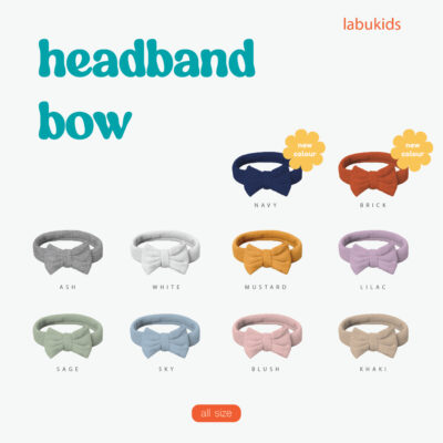 Labu Kids Headband Bow - Bando Pita Bayi