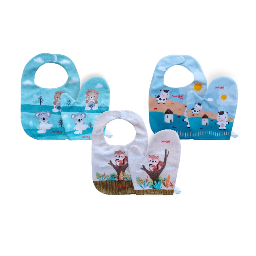 Dialogue Baby Aday dan Waslap Print SB Farm Animal - DGA3322
