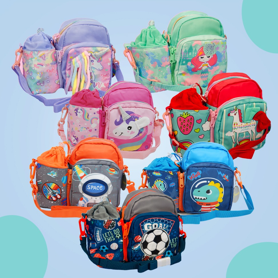 VEST Tas selempang anak dengan kantong botol U2042