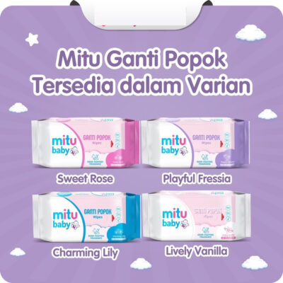 Mitu Baby wipes - Tisu Basah Ganti Popok Playful Fressia 50'S Beli 1 Gratis 1 - Tisu Basah Bayi thumbnail 4