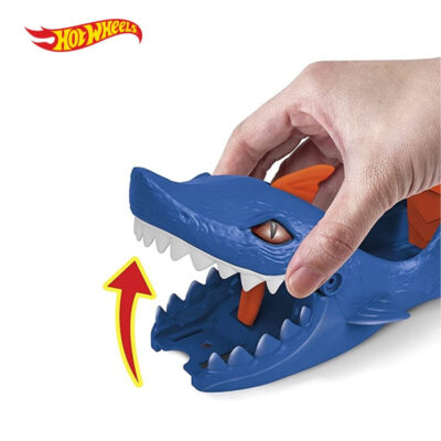 Hot Wheels Shark Launcher Playset - Mainan Trek Mobil Balap GVF41 thumbnail 3