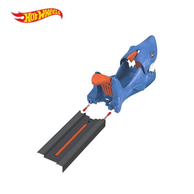 Hot Wheels Shark Launcher Playset - Mainan Trek Mobil Balap GVF41 thumbnail 4