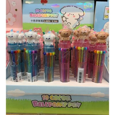 Ballpoint Dog S9078 / Pulpen Mekanik 10 Warna / Bolpoin Lucu Karakter Dog