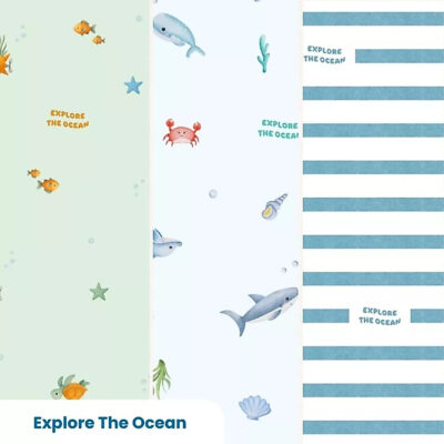 FLUFFY Setelan Oblong Pendek Celana Pendek Series Explore The Ocean - Lembut & Standart SNI (1 STEL) thumbnail 5