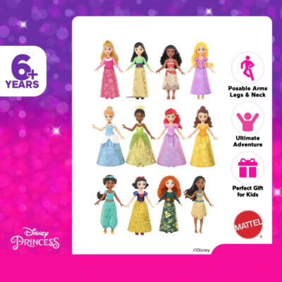 Disney Princess Small Doll Character - Mainan Boneka Anak Perempuan