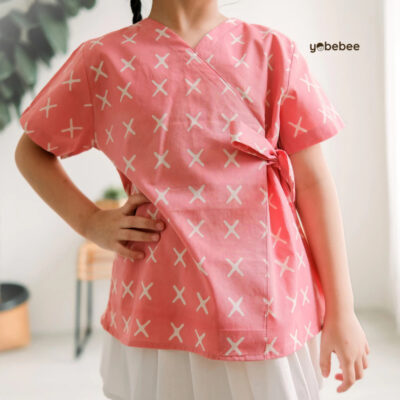 Yobebee Pavita Batik Atasan Anak Perempuan - Baju Batik Anak Cewek Model Tangan Pendek thumbnail 5