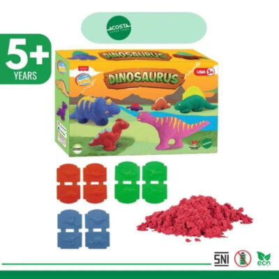 Magic Sand Dinosaurus / Mainan Edukasi Pasir Ajaib Dinosaurus Magic Sand Cotton