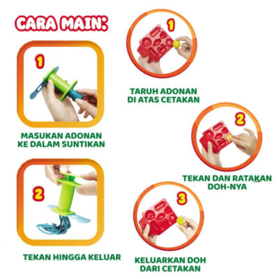 Fun-doh Mainan Edukasi Lilin Plastisin Anak Cetakan Nasi Padang thumbnail 3