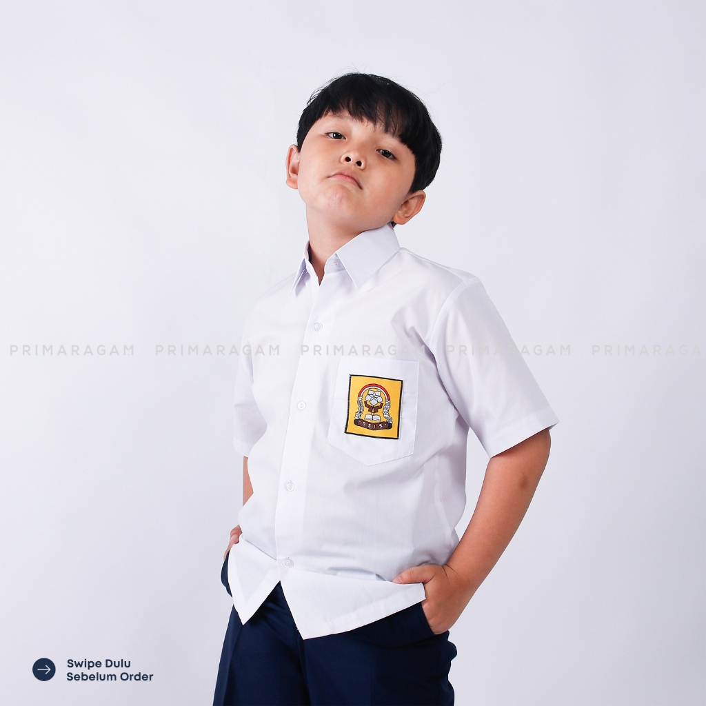 Seragam Sekolah Smp Laki Laki / Perempuan Lengan Pendek - Baju Seragam Kemeja Putih