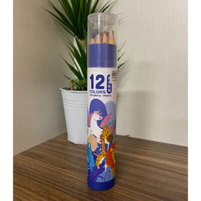 Pensil Warna Tabung 12/24/36 Warna + Rautan ZY3147 / Colourful Pencil Karakter Unicorn Animals thumbnail 3