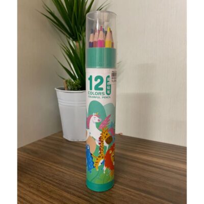 Pensil Warna Tabung 12/24/36 Warna + Rautan ZY3147 / Colourful Pencil Karakter Unicorn Animals thumbnail 4